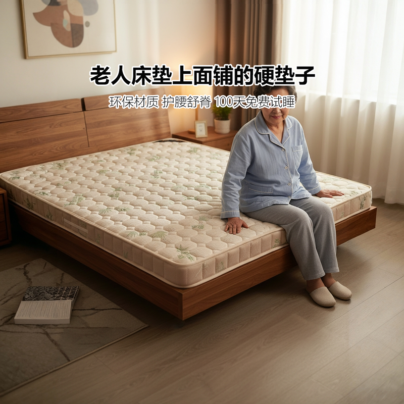 菲欧宫床垫上面铺的硬垫子老人护腰护脊儿童黄麻椰棕榻榻米0胶水