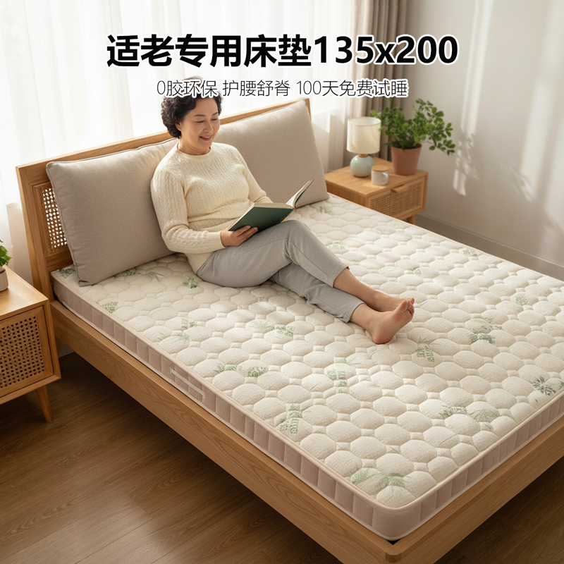 菲欧宫床垫135x200适老椰棕护腰护脊儿童黄麻榻榻米异形折叠0胶水