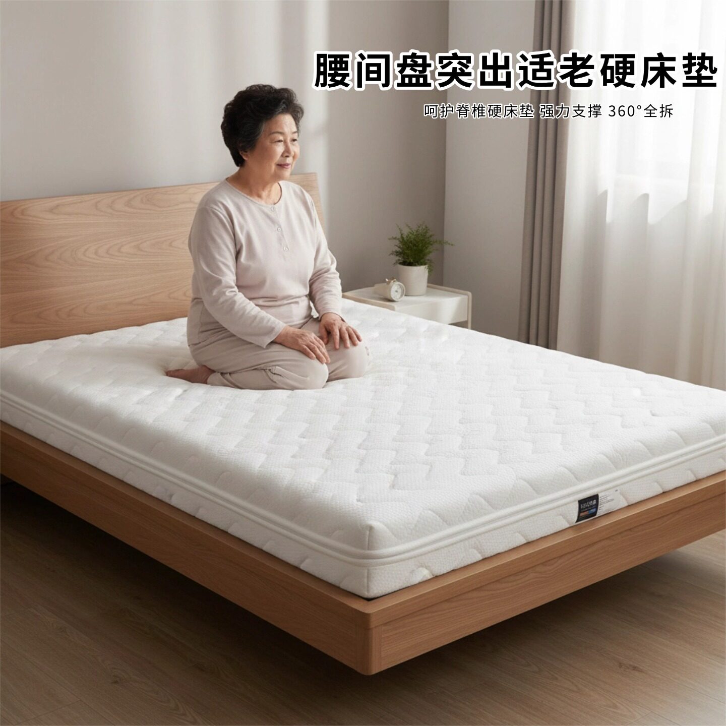 菲欧宫腰间盘突出硬床垫适老椰棕黄麻S型护腰全拆0甲醛胶水榻榻米