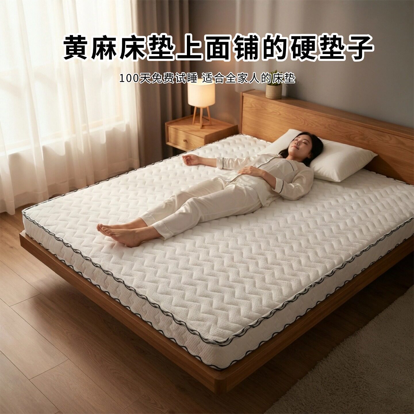 菲欧宫床垫上面铺的硬垫子黄麻椰棕老人儿童护腰面拆0甲醛榻榻米