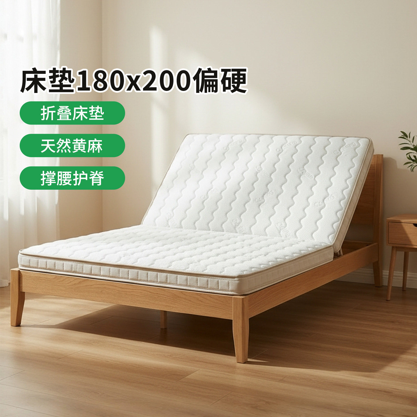 菲欧宫冰丝护脊折叠床垫图片