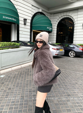 SS for me云朵慕斯 环保仿皮草皮毛一体外套女高级感气质毛毛大衣