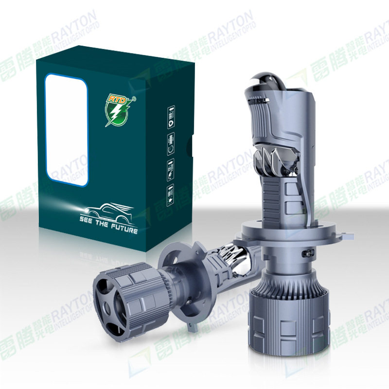 新品 48W汽摩通用LED大灯 自带双透镜双远光通用H4H7H17高亮车灯