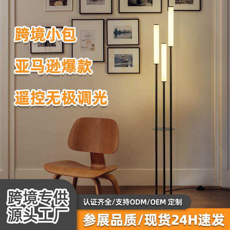 北欧风客厅卧室亚克力无极调光落地灯现代简约LED落地台灯