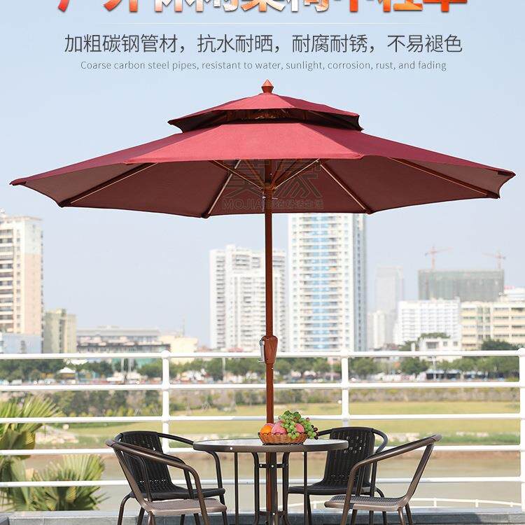 户外伞庭院伞室外大太阳伞广告折叠中柱伞阳台桌椅遮阳伞户外摆摊