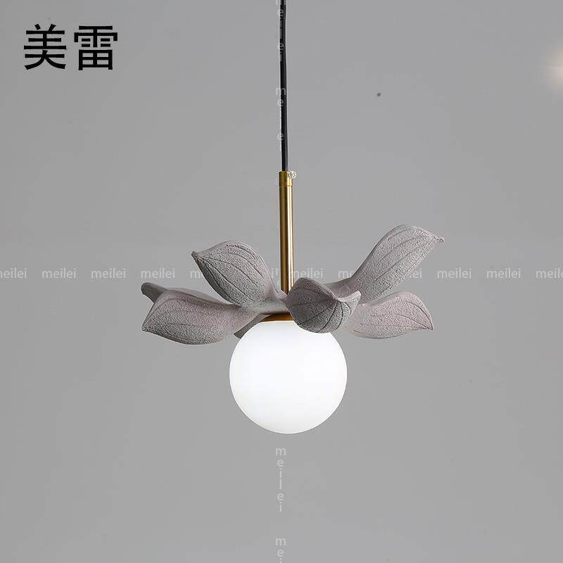 北欧小吊灯餐厅吧台灯个性创意树脂网红灯具家用led卧室床头吊灯