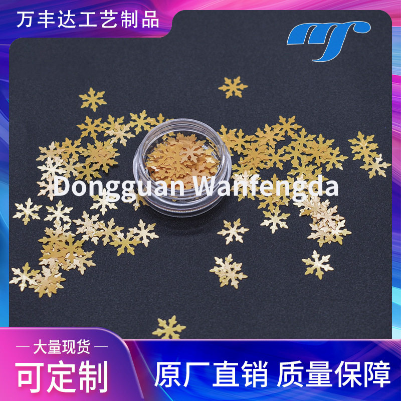 12色异形亮片 圣诞装饰美甲眼妆亮片贴片闪光粉专用 雪花箭头亮片