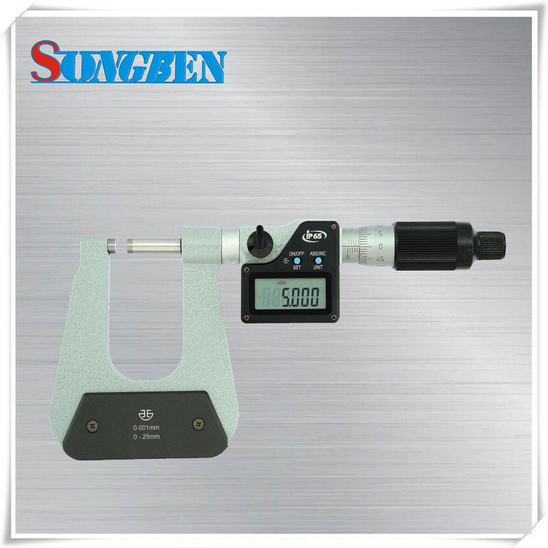 青量数显深弓架150mm千分尺B型测头0-25mm外径千分尺293-05-510