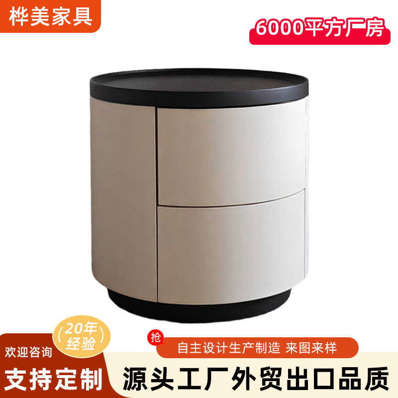 现代简约E1级烤漆拼色床头柜