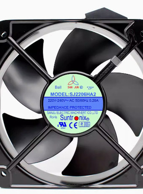 SANJUN/三巨SJ2206HA3 380V方形20060工业配电箱电控箱散热风扇