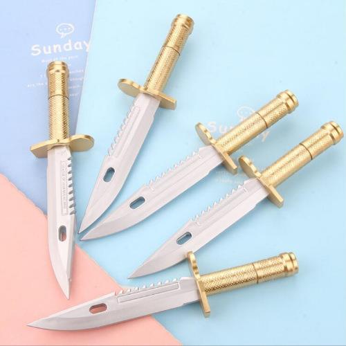 武器笔小刀匕首造型中性笔黑色水笔学生创意奖品大刀签字笔