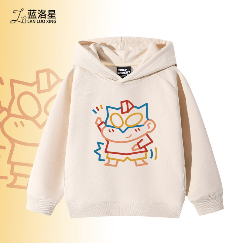 男童卫衣洋气春秋薄款涂鸦印花卡通蜡笔小新儿童冬季加绒上衣外套