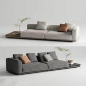 轻奢接待贵妃沙发民宿酒店会所休闲区地平线沙发样板间设计师家俱