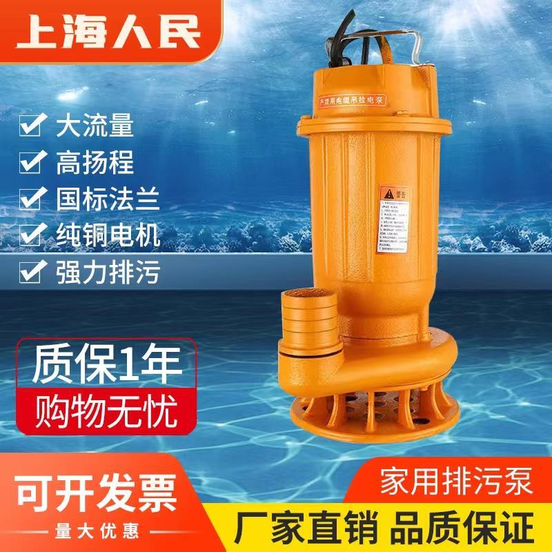 民污水泵家用丝口排污泵220v750W1.1kw1500W2200W2寸单三相