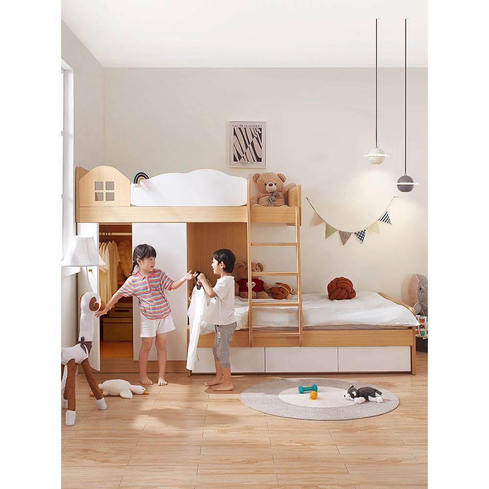 考拉森林交错式上下床小户型儿童床错位型上下高低床上下铺双层床