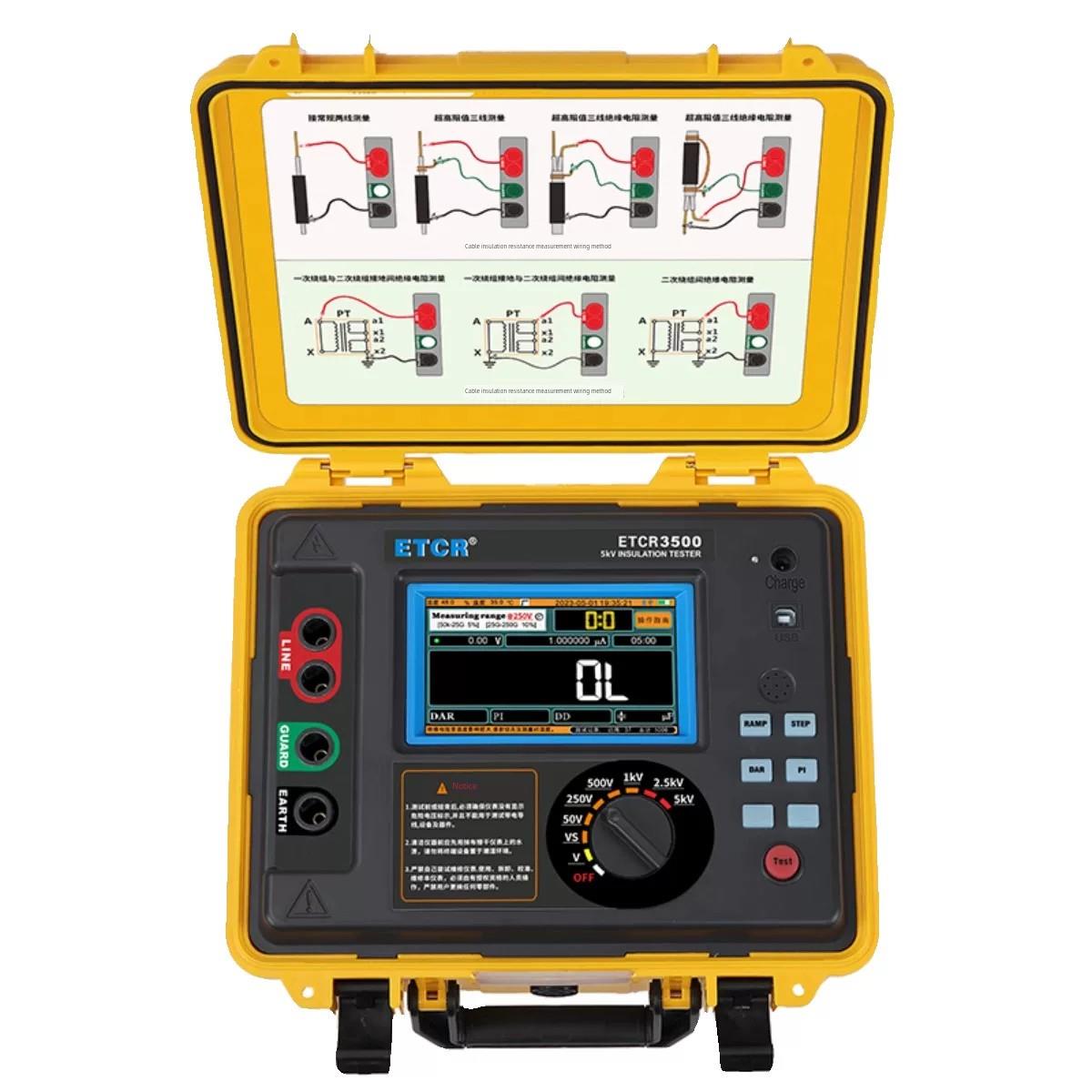 铱Etcr3500/B/3520/B/C高压10Kv绝缘电阻测试仪数字兆欧表