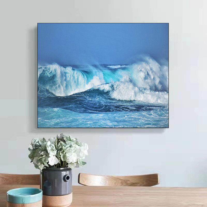 免钉电表箱装饰画免打孔定制遮挡电源盒盖反光画大海风景铝合金画,家居饰品,电表箱装饰画,淘宝优惠券,粉丝福利购,淘宝优惠卷