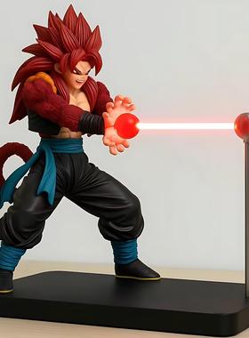 超4红发赛亚人悟空磁浮小夜灯卧室桌面摆件玩偶周边龟派气功礼