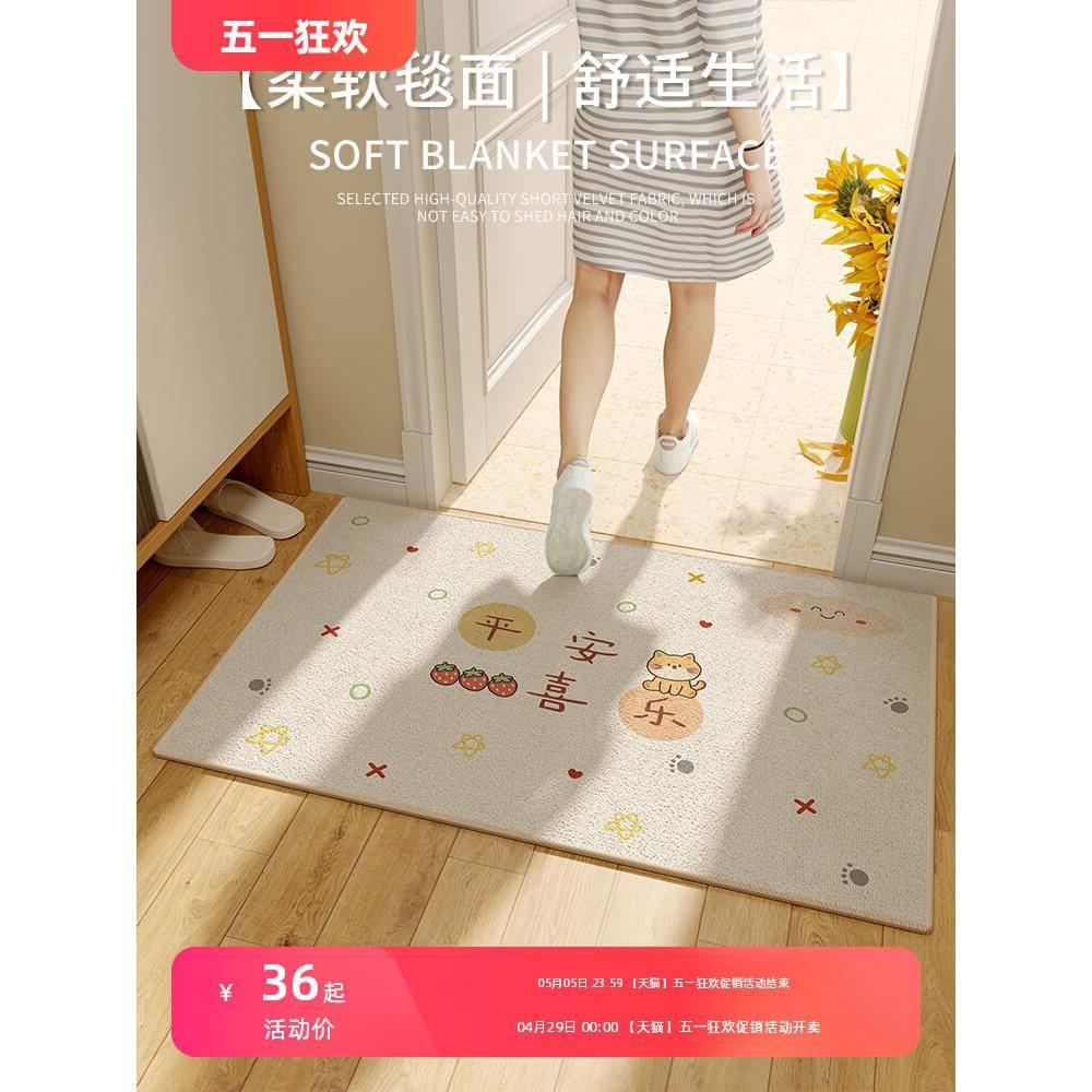 入户门地垫玄关进门脚垫子大门口门外家用耐脏入门垫入户防滑地毯