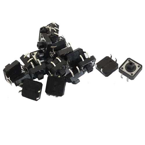 12X12X7.3按键B3F4055 12*12*7.3 轻触开关 方头黑色