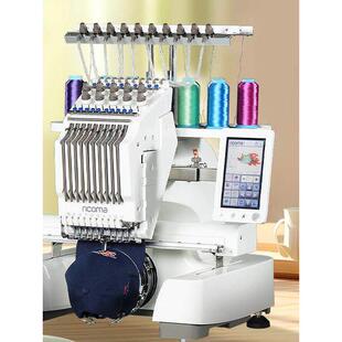 电脑绣花机全自动单头绣花机家用商用工业绣花机小型绣花机