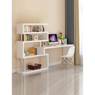 角落书架和书柜桌面电脑桌与书桌学生写作集成角落书桌简单的家