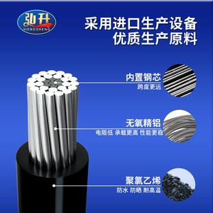 铝线电线铝芯低压电缆16 25 35 50 70 120 300平方单股户外架空线