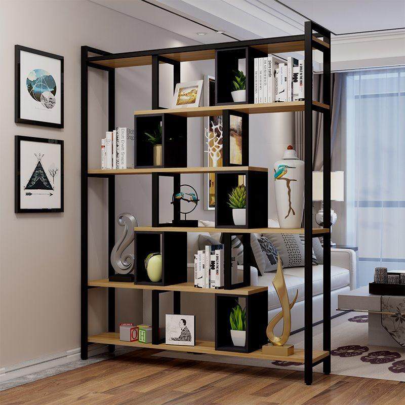 轻奢卧室置物架书架办公室创意铁艺简约隔断柜现代博古架客厅落地,住宅家具,书架,淘宝优惠券,粉丝福利购,淘宝优惠卷