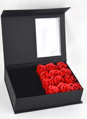 极速Valentines Day Rose Gift Box Soap FloLwer Artificial Ros