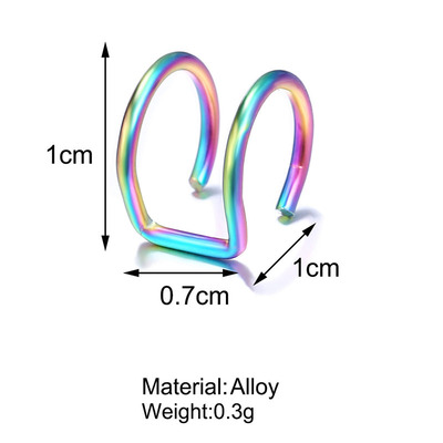 极速Modyle 5pcs/set 2021 Fashzion Gold Color Ear Cuffs Leaf