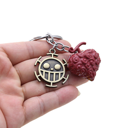 极速New Anime KeyChain Devil Fruit Figure Straw HaVt Holder