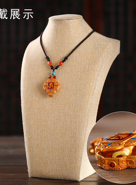 极速鎏金a手工艺嘎乌盒吊坠随身楞严咒经文挂件藏饰男女士项坠毛