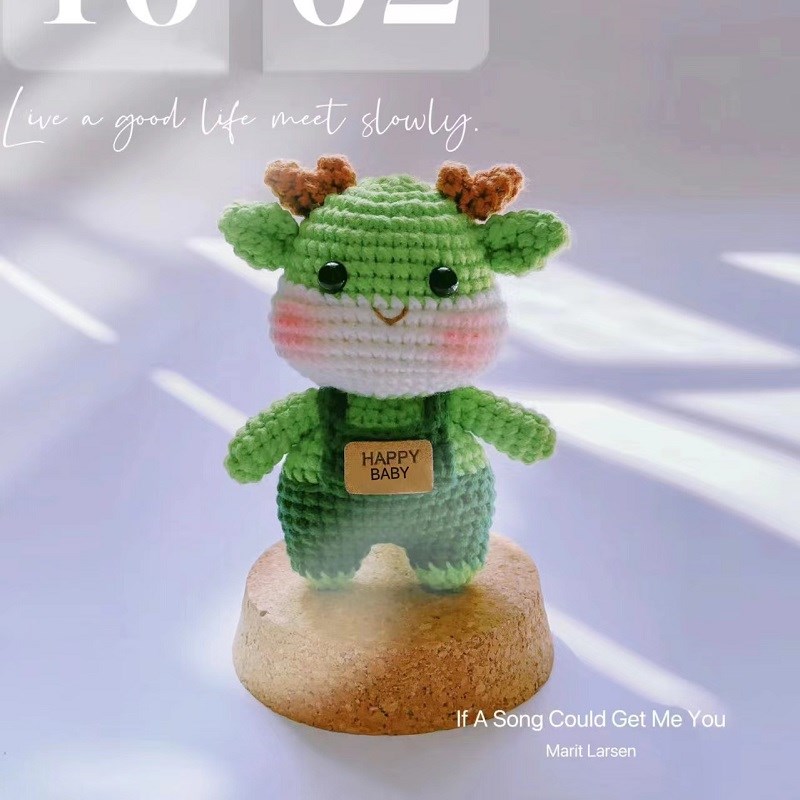 极速龙年diy编织小羊卡通挂件车D钥匙扣包挂件手工手编钩针毛线材