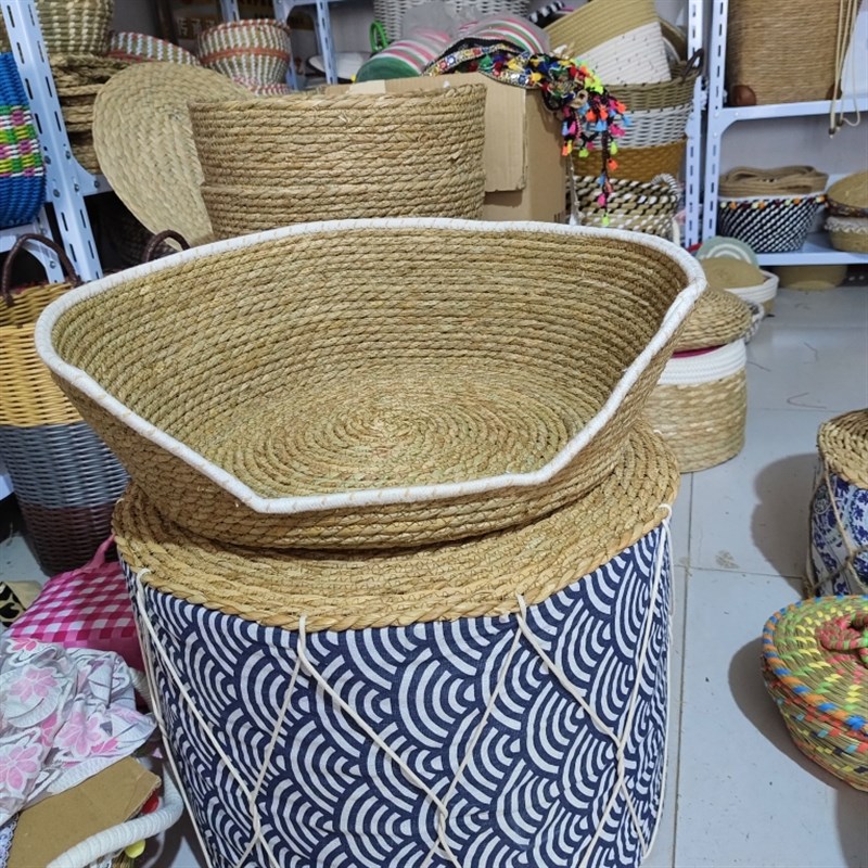 极速宠物窝蒲草可猫爪猫窝狗窝M大号编织风格草编窝