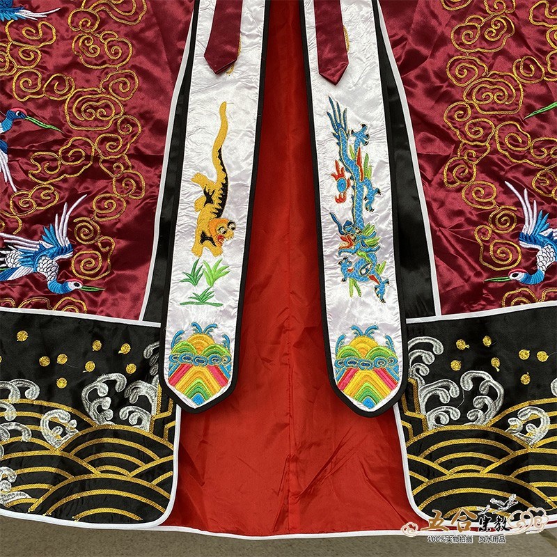 极速道具法d衣仙鹤衣高功法衣道士服道袍仙鹤法衣道袍经衣绸缎刺