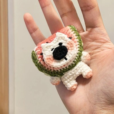 极速小狗挂件毛线手工o编织diy材料包钩针织玩偶打发时间手作成人