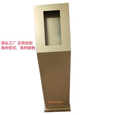 极速人脸识别支架门口机立柱不锈钢D支架视屏对讲立柱楼宇对讲底