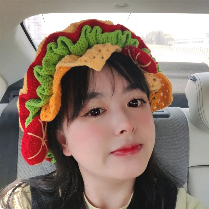 极速毛线手工编织番茄冷帽子钩针diy材料包针织打发W时间手作无聊
