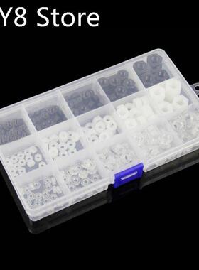 极速270pcs Black white Transparent NFylon Hex Nut Set Hexago