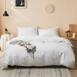 极速60支贡缎长绒k棉被套单件纯色全棉被罩150x200单人双人200x23