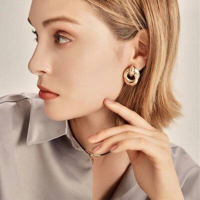 极速newEarins Women Earrrins Earrin Boho hoop Set Lon old Fo
