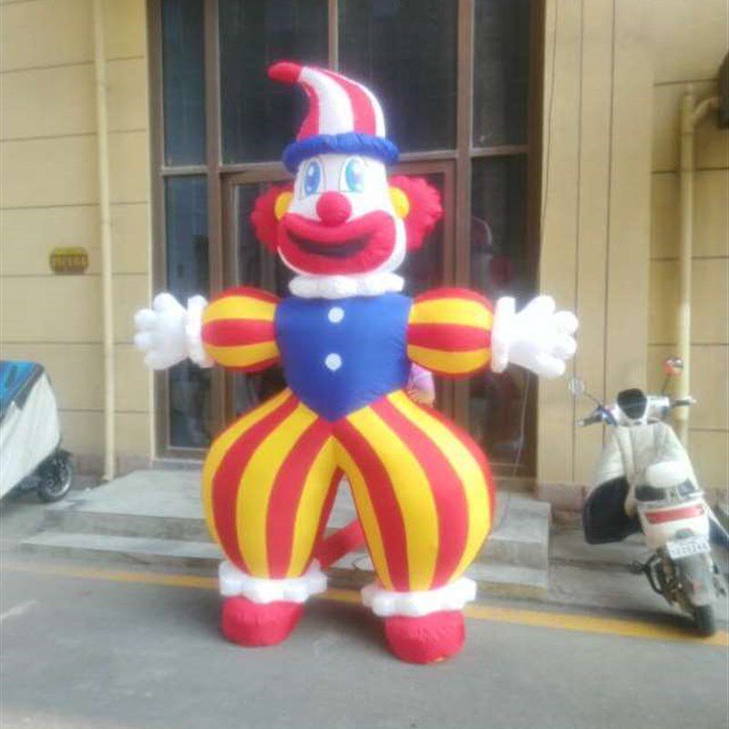 极速充气拱门卡通t气模模型彩色小丑彩虹门