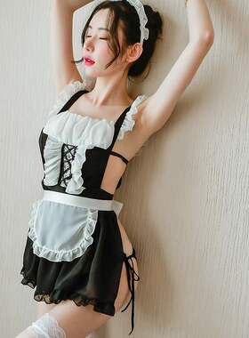 极速Sexy underwear sexy perspectiveF role play maid suit pre