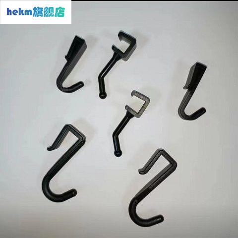 极速塑料s型挂钩浴室多功能厨y房钩子厕所卫生间黑色挂钩新款方管