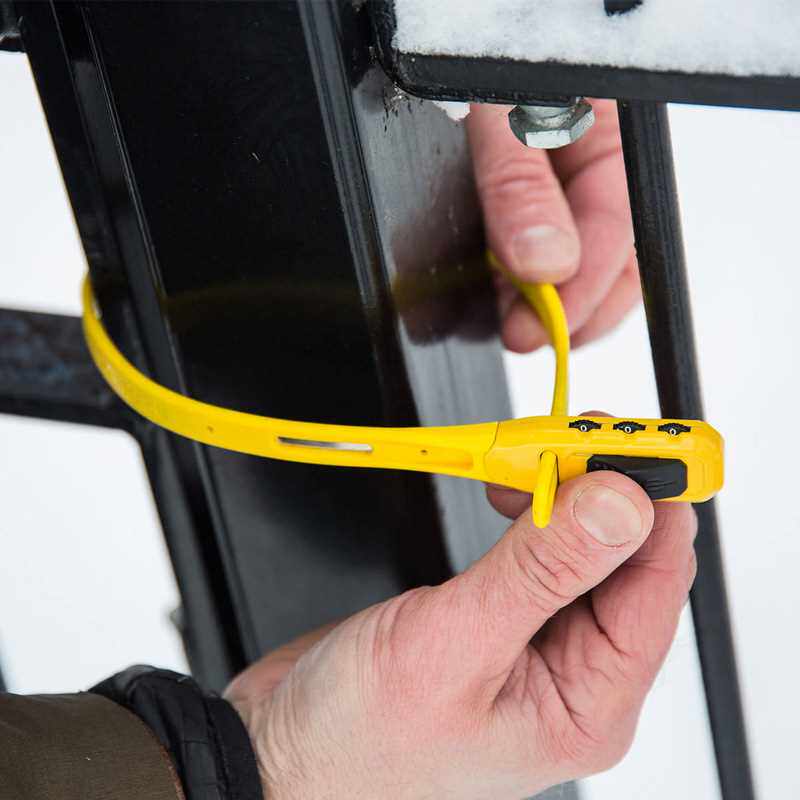 极速英国Hiplok Z-LOK COMBOF扎带密码锁组合锁头盔防盗挂锁坚固