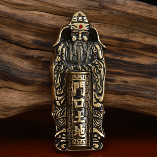 新品挂炉家用全铜门口土地门神插香牌门神香炉天官赐福Z定福灶君