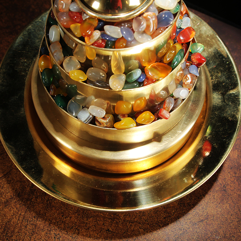 极速光面黄铜曼扎盘铜托盘供修曼达藏式光滑O修供曼扎盘家用装饰/