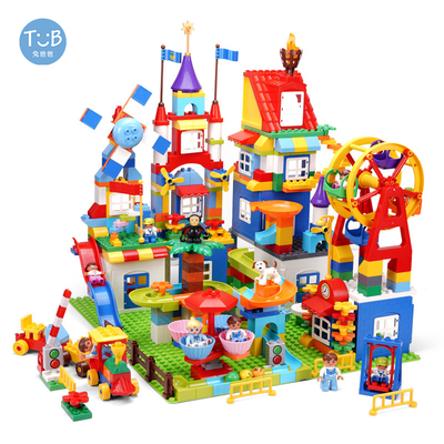 极速Blocks Amusement Park Acycessory Slide Ladder Swing Sees