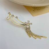 Temperament fashion goddess Cear 极速 retro tassel clip desi