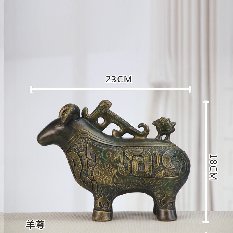 极速仿古青铜器马摆件马到成功办C公室家居客厅玄关桌面装饰品大